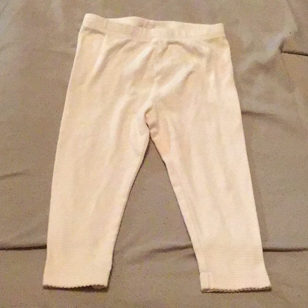 Kids Cream Leggings